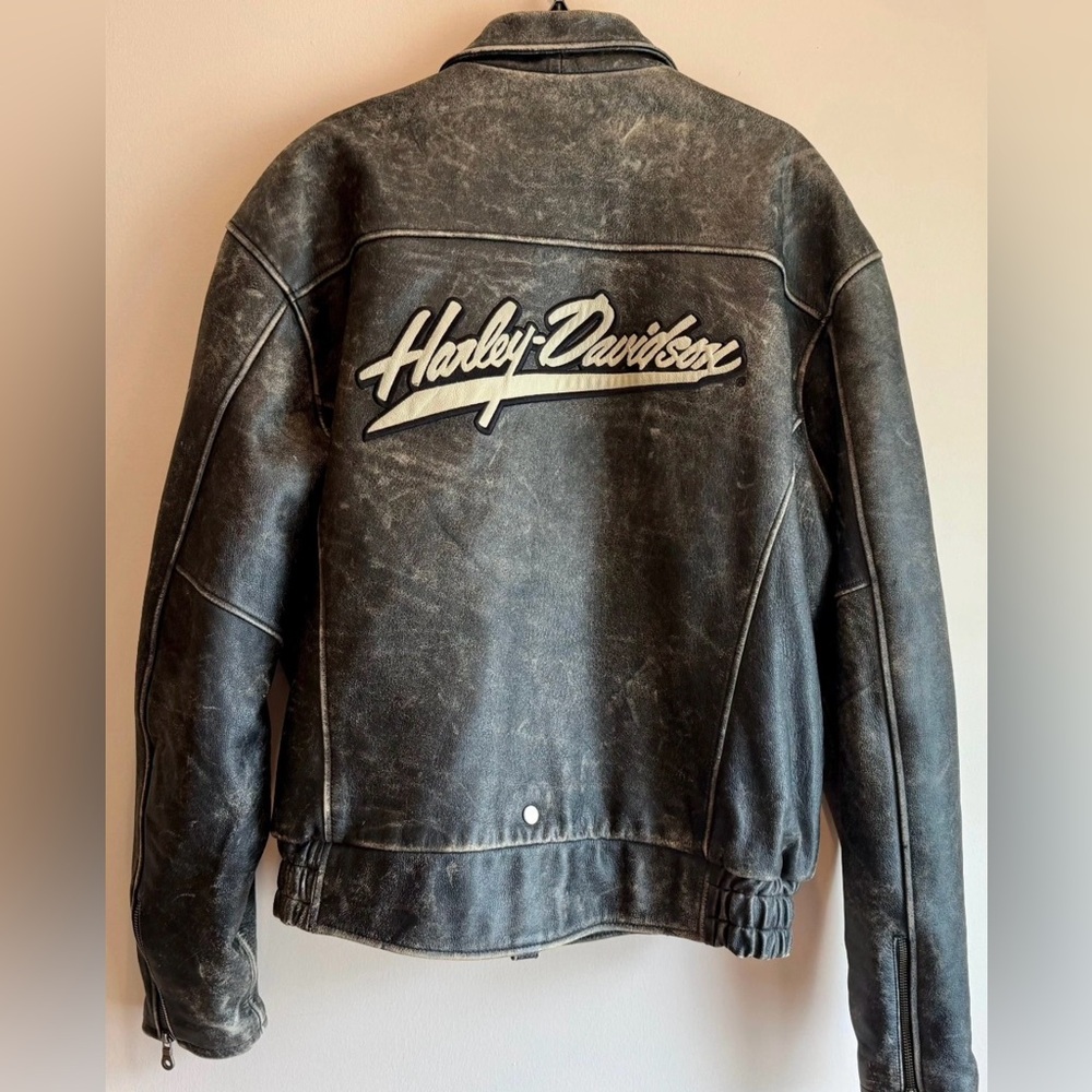 Harley-Davidson Men’s Leather Riding Jacket RN 103819 CA 03402 XL